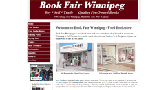 Desktop Screenshot of bookfairwinnipeg.com